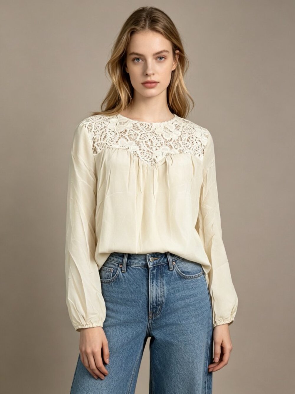 NWOT Johnny Was 4 Love And Liberty Floral Silk Embroidered Top Shirt Blouse Sz S